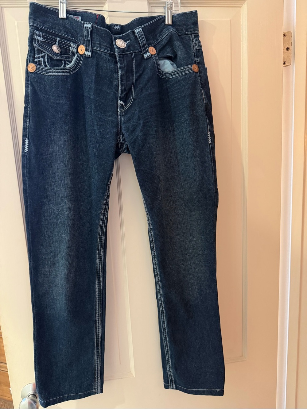 True Religion Billy Super T Jeans 32x33 Dark Indigo Made in USA